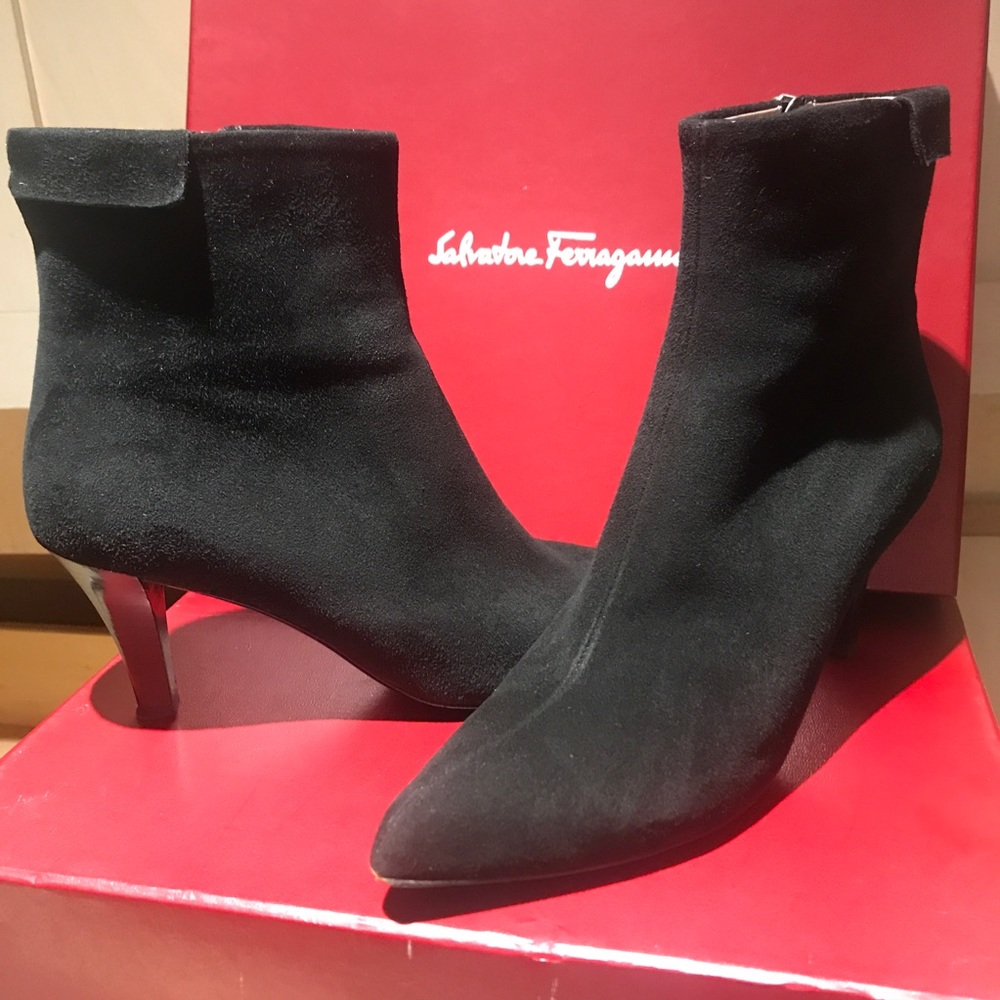 Salvatore Ferragamo Suede Booties